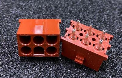 MOLEX 10-84-4065 Rectangular Power Connector 6 Contacts MALE Solder  NEW  Qty.2