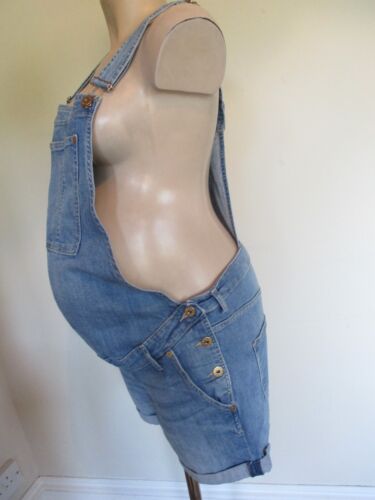 H&M MAMA UMSTANDSJEANS BLAU DENIM LATZHOSE SHORTS GRÖSSE 10 - Bild 2 von 3