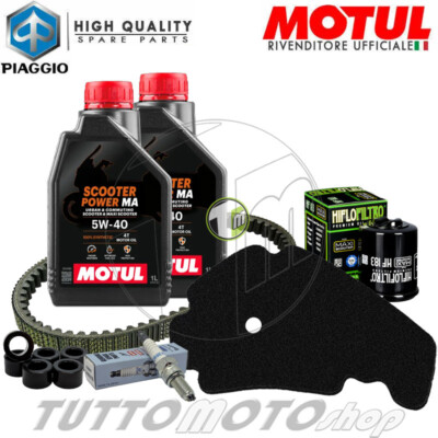 Kit Tagliando Aprilia Scarabeo 400 Ie 2006-2009 - Olio Motore, Candela E Filtri - Foto 2