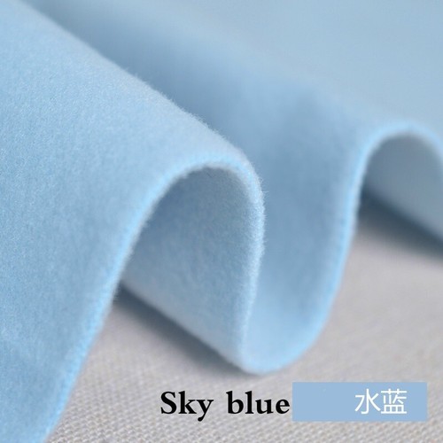 Faux Wool Felt Fabric 1.33mm Thickness Plain for Suit Coat Hat 100*150CM Costume - Picture 14 of 29