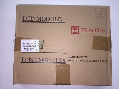 (5 PIECE LOT) SC1602ASB-XA-GS-G01 LUMEX MISC, LCD MODULE 16X2 CHARACTERS, ROHS