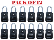 Pack of 12 Lockbox key lock box for realtor real estate 4 digit