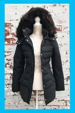 ZARA COAT PUFFA STYLE JACKET ANORAK/ FAUX FUR DETACHABLE HOOD (S)SCHOOL COAT/900