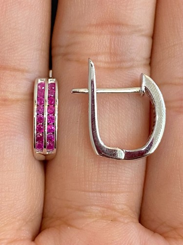 NATURAL RUBY STERLING SILVER 925 RING EARRING PENDENTS - 第 6/14 張圖片