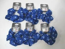 IPG Team Sports Kansas City Jayhawks Blue/White Hair Scrunchies - Lot of 6