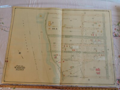 Original 1905 26x36 MAP Bay Ridge Brooklyn New York City NYC | eBay