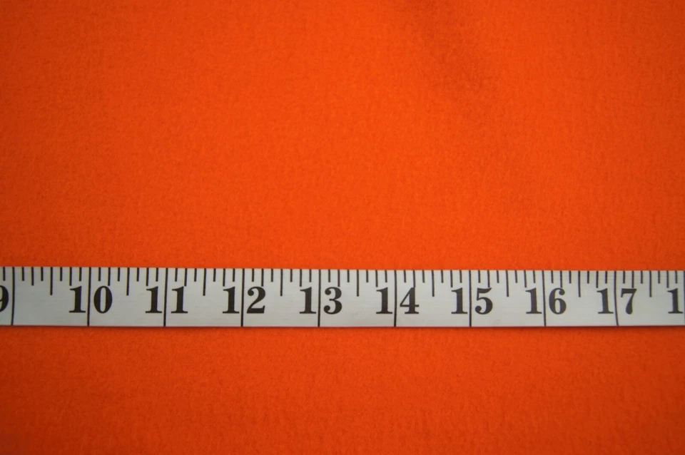 2+ Yards Solid Orange Fleece Fabric 99" X 60" - Image 2 of 2
