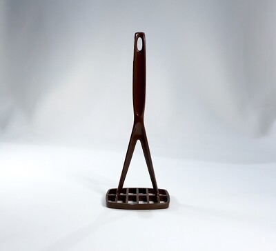 Vintage FOLEY Brown Nylon Plastic POTATO MASHER