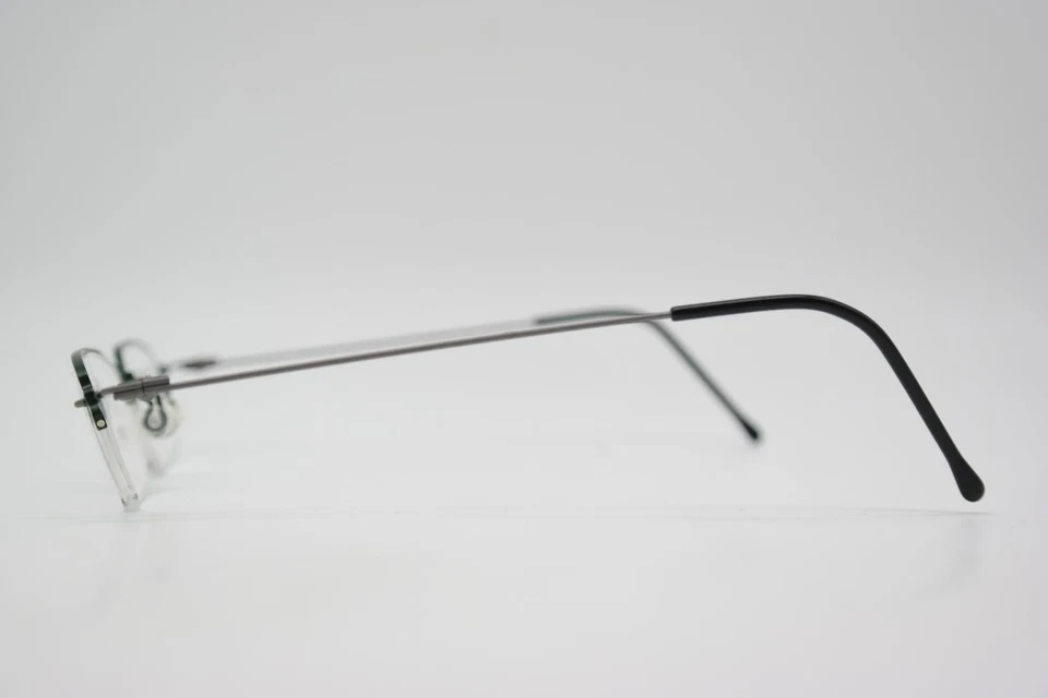 Gafas Vintage Sin Plata Verde Montura Semi-Circular - Imagen 2 de 4