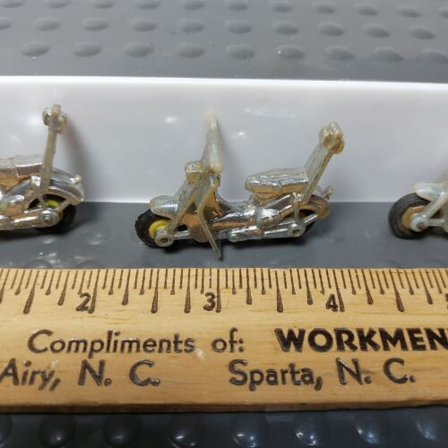 3 - Tootsietoy 60er Jahre Honda Cub Roller mit Sissy Bar Kunststoff Miniatur Chrom - Bild 3 von 9