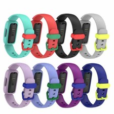 For Fitbit Inspire 2 2Gen Soft Silicone Sport Watch Band Strap Built-in Case