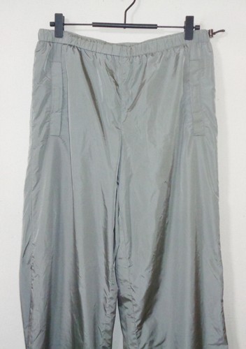 Vintage PRADA Red Tab Nylon Track Wide Pants 46 Drawstring Slacks Men's ITALY - Picture 2 of 24