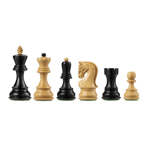 Bobby Fischer Zagreb Schachfiguren, ebonisiert und Buchsbaum, 3,75 Zoll König - Bild 2 von 6