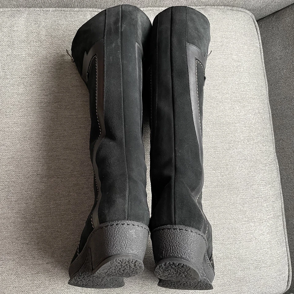 Pajar черная замша искусственного меха с подкладкой водонепроницаемый зимний снег ботинки Sz. 11 - Изображение 4 из 4