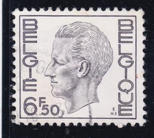 Belgium 1974 King Baudouin 6.50f Fine Used SG 2214b VGC