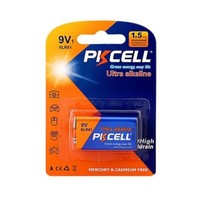 Pkcell Batteria Original Pila 6LR61 Ultra Alcalina 9V Confezione Da 1 Pezzo