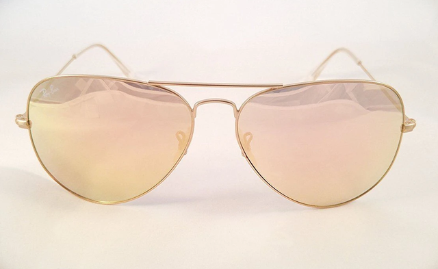 pink & gold aviator sunglasses