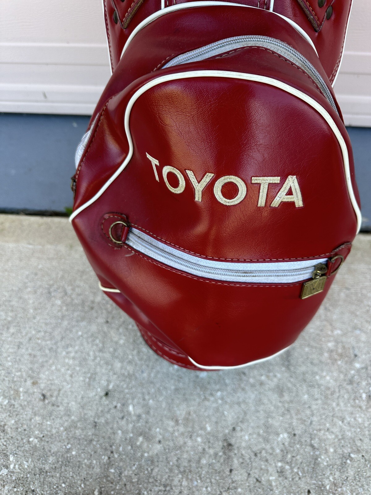 Vintage Ron Miller Toyota Golf Bag Red with Shoulder Strap Super Rare