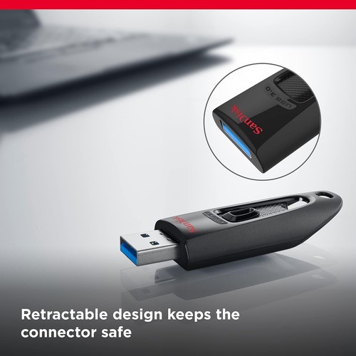 Clé USB SanDisk 64 Go Ultra USB 3.0 Cruzer Glide Thumb Stick Memory Stick - Photo 28/30