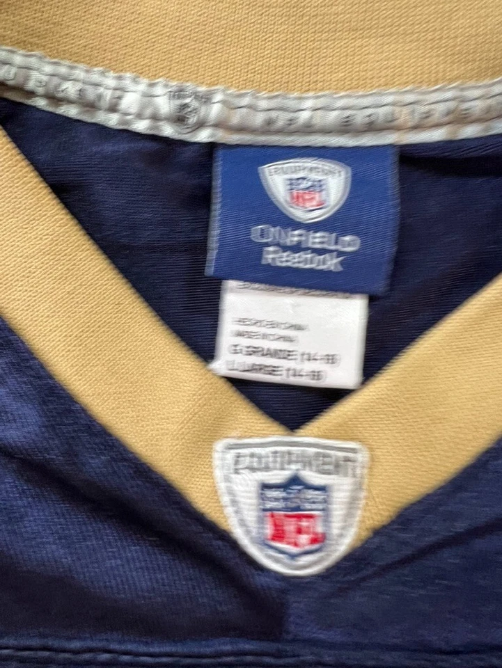 Camiseta de manga corta azul grande de los Saint Louis Rams Jackson de la NFL para niños. Foto 4 de 4