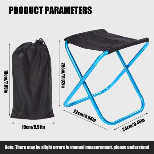 Wear-resistant Folding Small Stool Sturdy Sports Folding Chair Hiking - Bild 2 von 16