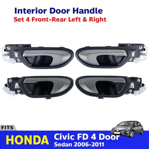 Kit Poignée De Porte Intérieure (4 Pièces) - Compatible Honda Accord 1998-2002