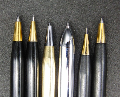 Cross Set of 6 Black and Gold Mechanical Pencils and Pens Including 3 in 1 Pen - Picture 6 of 6