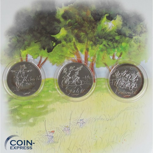 FRANKREICH 6x 10 Euro + 50 Euro Paix 2014 Sempe Les Valeurs de la Republique - Picture 4 of 4
