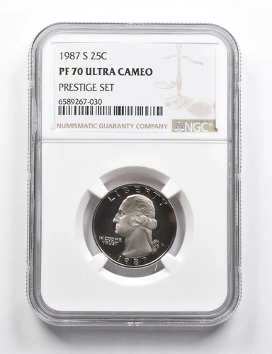 PF70 UCAM 1987-S Washington Quarter Prestige Set NGC RARE PEDIGREE *9759