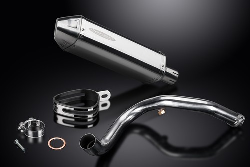 BMW G310R G310GS 2016-2024 Complete Exhaust 13" Tri-Oval Stainless Muffler - Bild 2 von 5