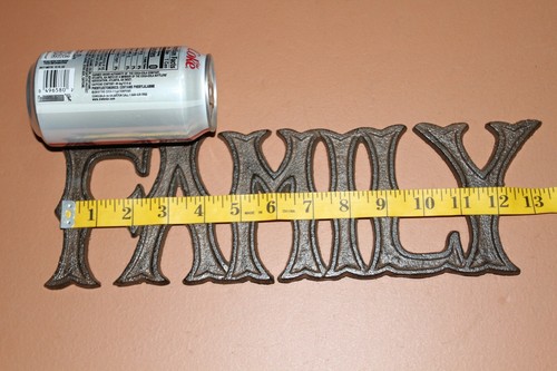 Family Cabin Bathroom Wall Plaque Towel Hooks Cast Iron - Family Fun 4 items - Picture 4 of 9