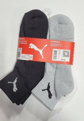 PUMA SOCKS MEN'S - QUARTER CREW - SIZE 10-13 - PACK 6 - Picture 13 of 56