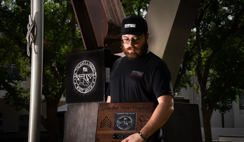 TVP Til Valhalla Project T-Shirt Men L Black Never Forget September 11th - Picture 11 of 13