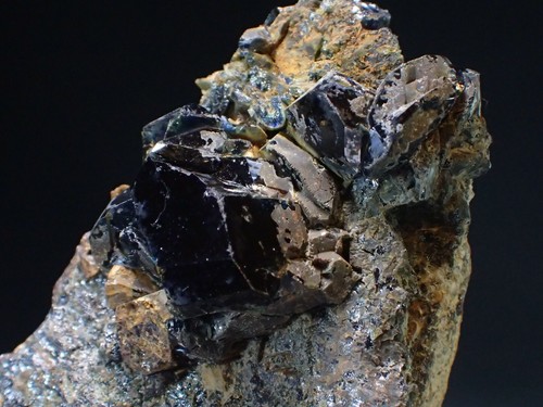 LAZULITE RARE Fine Crystals Mineral Specimen Rapid Creek Yukon Canada - Picture 5 of 6
