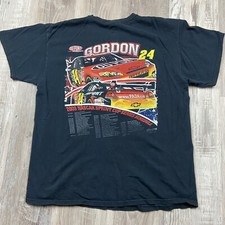 Jeff Gordon 2009 NASCAR Shirt Pint Cup Series Men&rsquo;s XL Black Fadded Double Sided