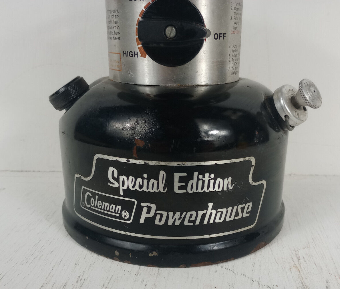 Vintage Coleman Special Edition Powerhouse Lantern 1987 Vintage Coleman Special Edition Powerhouse Lantern 1987