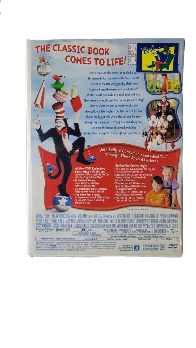Dr Seuss’ Cat In The Hat DVD Full Screen Mike Myers 2003 Movie