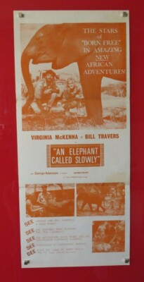 EIN ELEFANT NAMENS LANGSAM ORIGINAL 1970 KINO DAYBILL POSTER Virginia McKenna