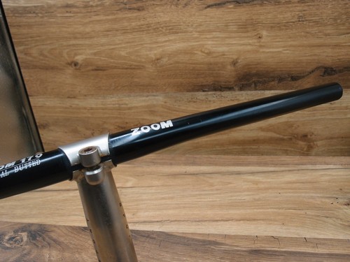 1990's MTB flat aluminium handlebar ZOOM 6000+ quill stem ZOOM steel - Picture 5 of 17