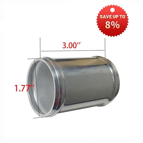 Aluminum straight pipe 1.77" diameter 3.0" Overall length intercooler turbo pipe