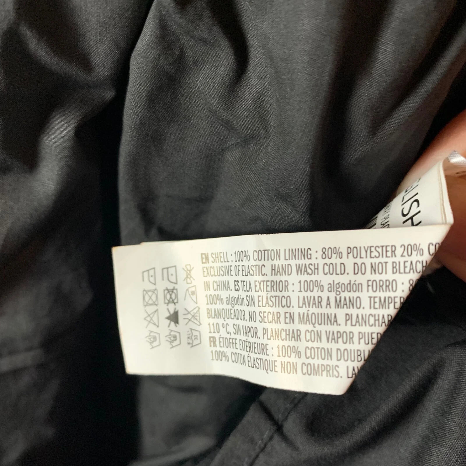 VETEMENTS Mini abito donna English Factory plissettato manica a sbuffo casual nero taglia XS