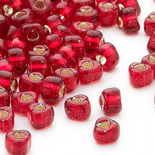 100 cuentas de semilla en forma de triángulo 5/0 forradas de plata metálica de vidrio Miyuki 4 mm x 3 mm - Imagen 3 de 13