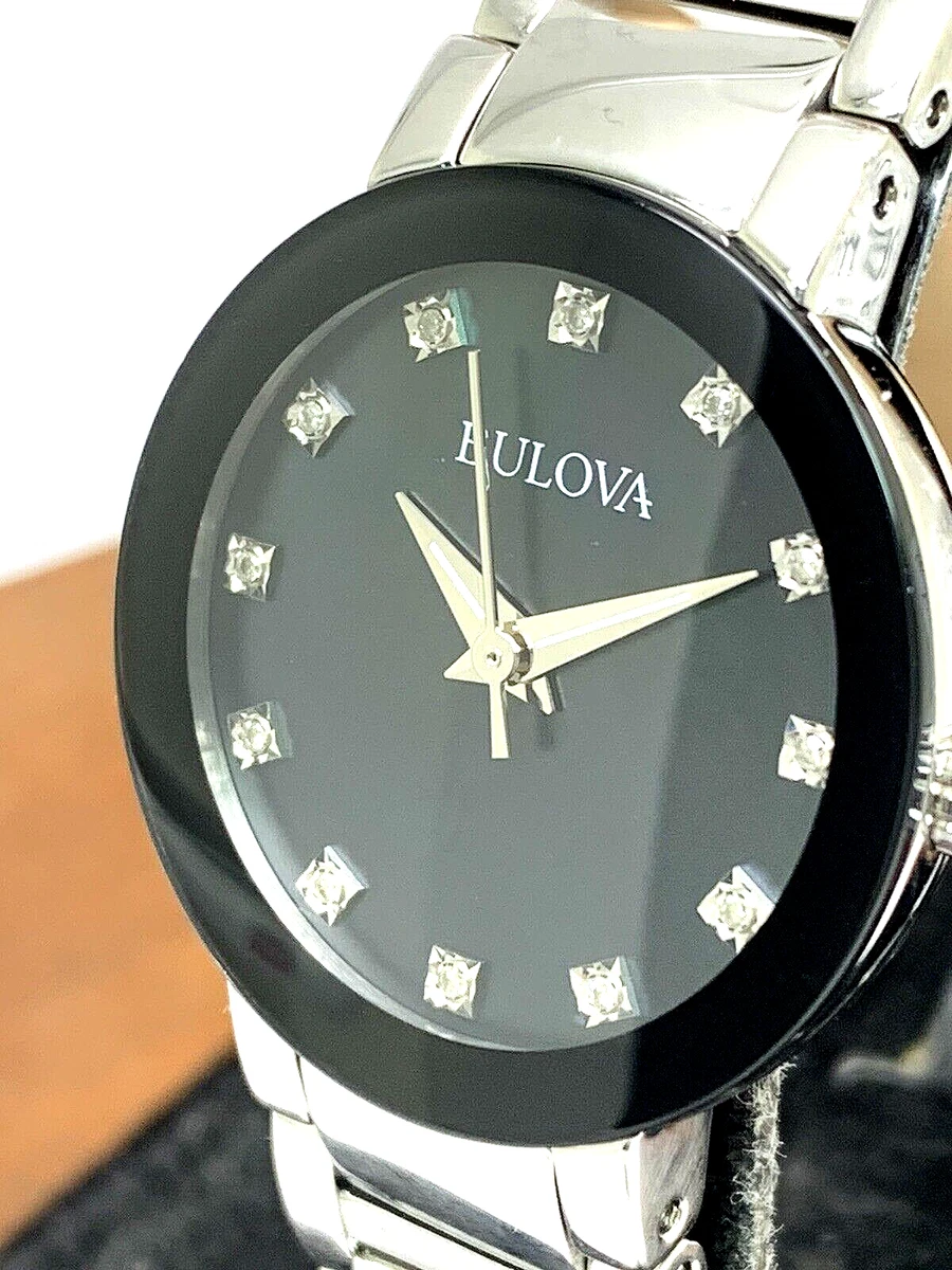 Bulova women's online watch black face