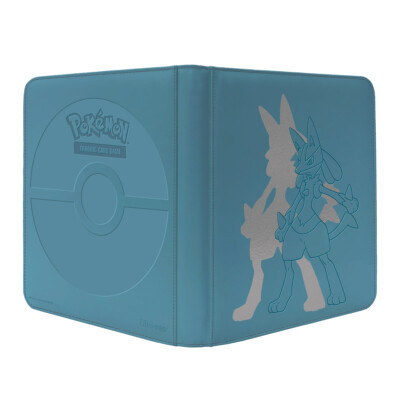 Pokemon Elite Series Lucario 12-Pocket Zippered PRO Binder, Blue