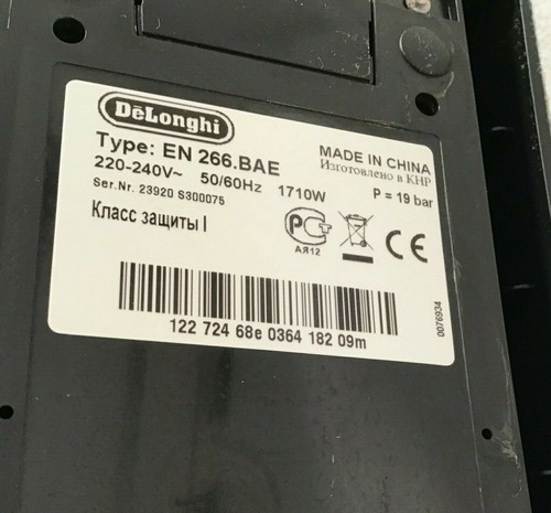 Nespresso Delonghi Citiz & Milk EN 266.BAE Kapsel Maschine schwarz Ersatzteile - Afbeelding 3 van 50