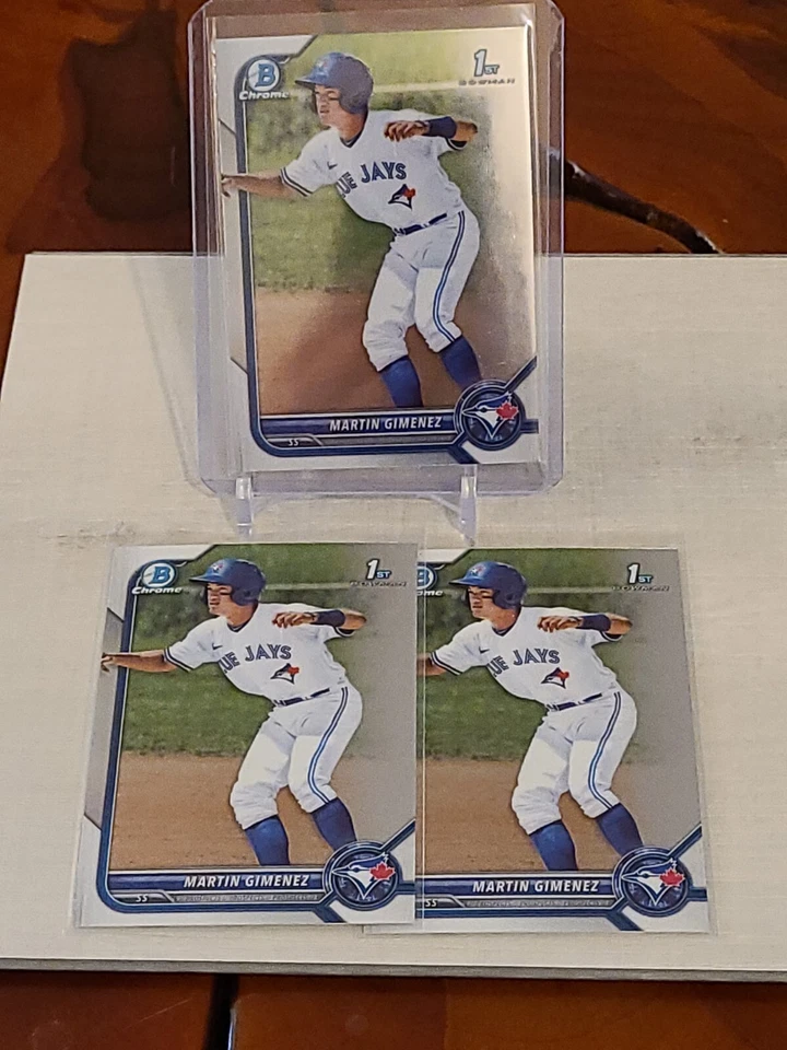 2022 Bowman Chrome Prospects Baseball MARTIN GIMENEZ  #BCP-97 3 CARD LOT🔥🔥 - Image 3 of 4