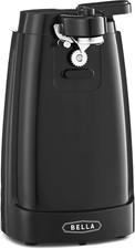 Electric Can Opener  Knife Sharpener Black  Jar Bottle Opener Stainless Steel
