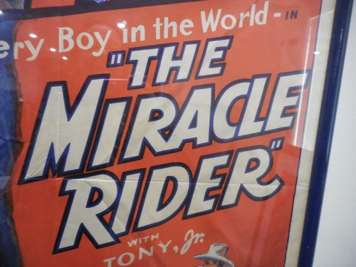 "The Miracle Rider"" gerahmt Original Vintage Film Poster Western Tom Mix 1935" - Bild 5 von 12