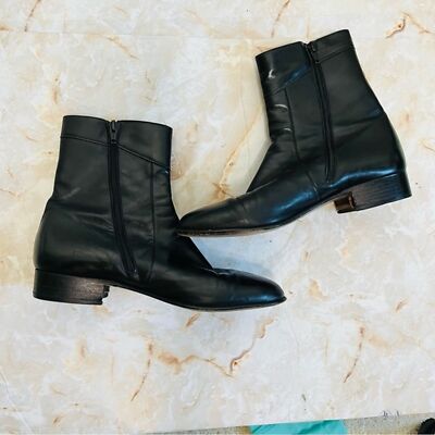 Russell & Bromley Boots - Black soft Italian Leather Zip Up Boots 41.5 Russell & Bromley Boots - Black soft Italian Leather Zip Up  main image 2