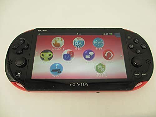 Sony PS Vita Red Black Slim PCH-2000 Limited w/ Charger From Japan import